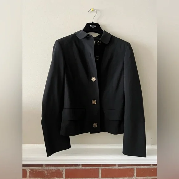 Black Burberry London Evening Jacket in Size MUS8